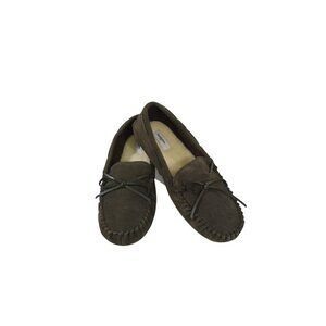 Goodfellow & Co Mens Faux Suede Moccasin Slippers With Faux Fur Lining Size 13.